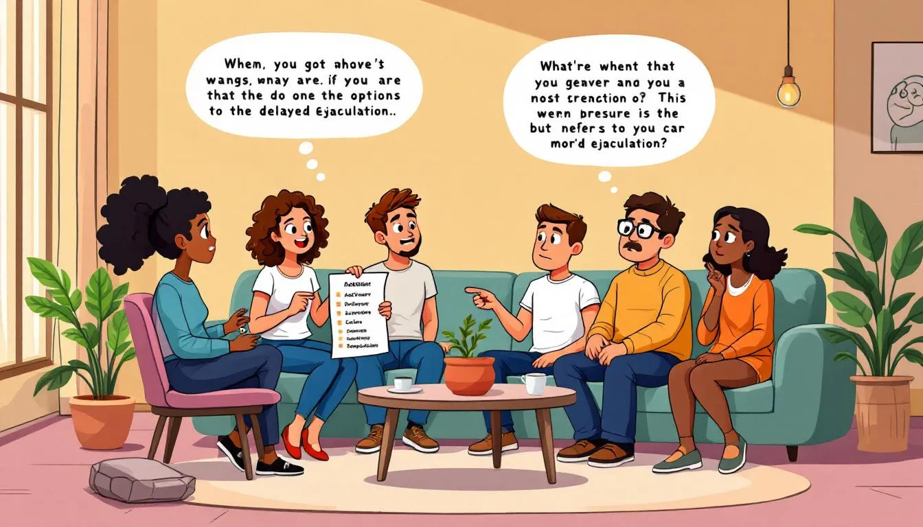 A variety of treatment options for delayed ejaculation being discussed.