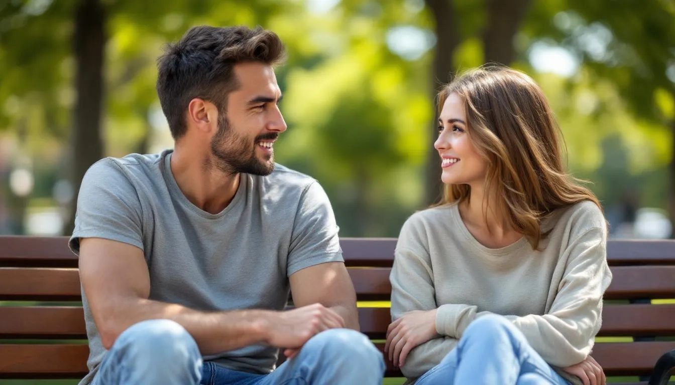 A couple discussing their relationship challenges, illustrating the navigation of relationship problems.