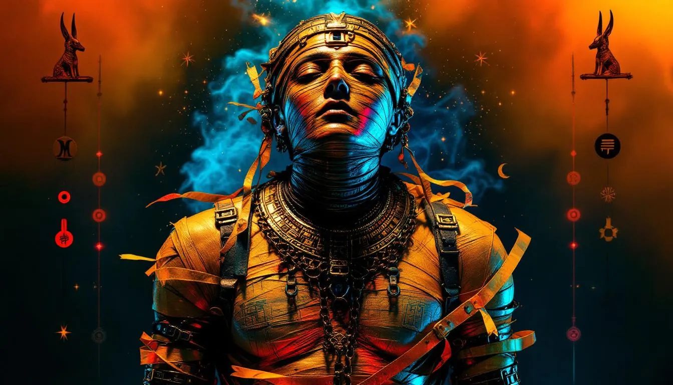 Materials and methods used in mummification.