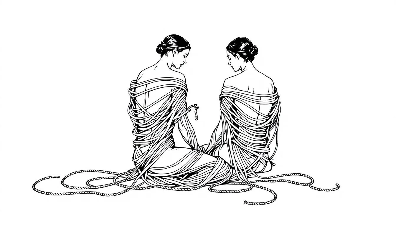 Building trust and communication in rope bondage practices.