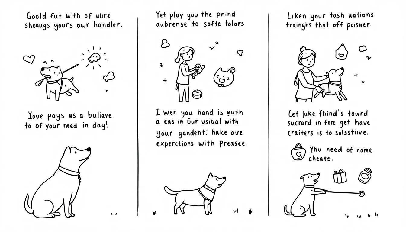 Training techniques and tools used in pet play, including positive reinforcement methods.