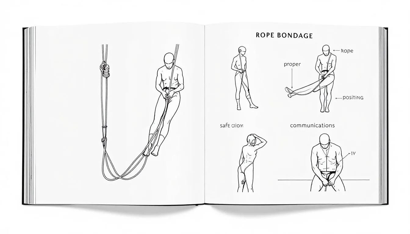 Safety precautions and risk management in rope bondage activities.