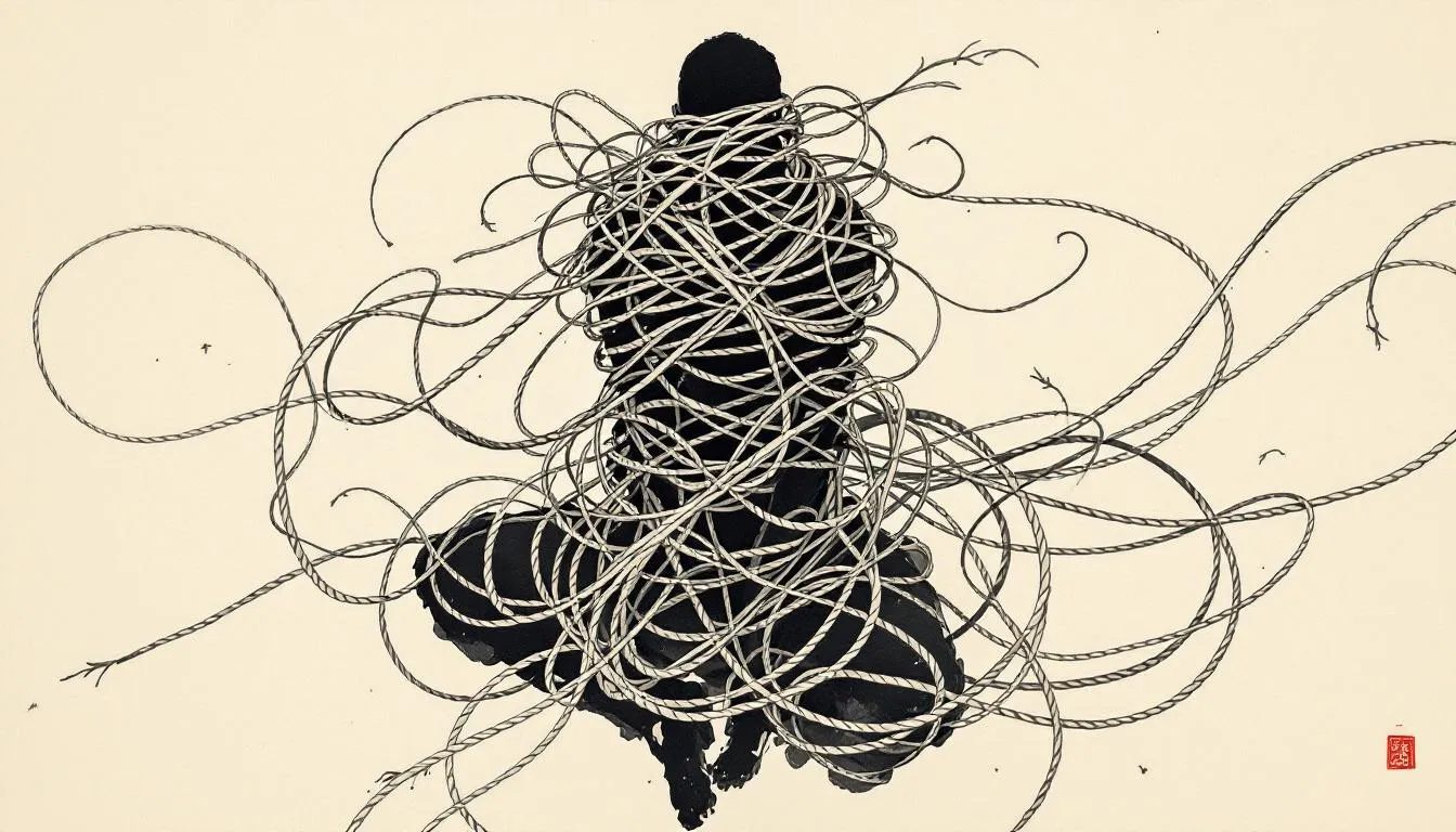 Demonstration of advanced shibari techniques.