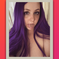 Submissive-Sonya-Purple-Hair-and-Tongue-Out