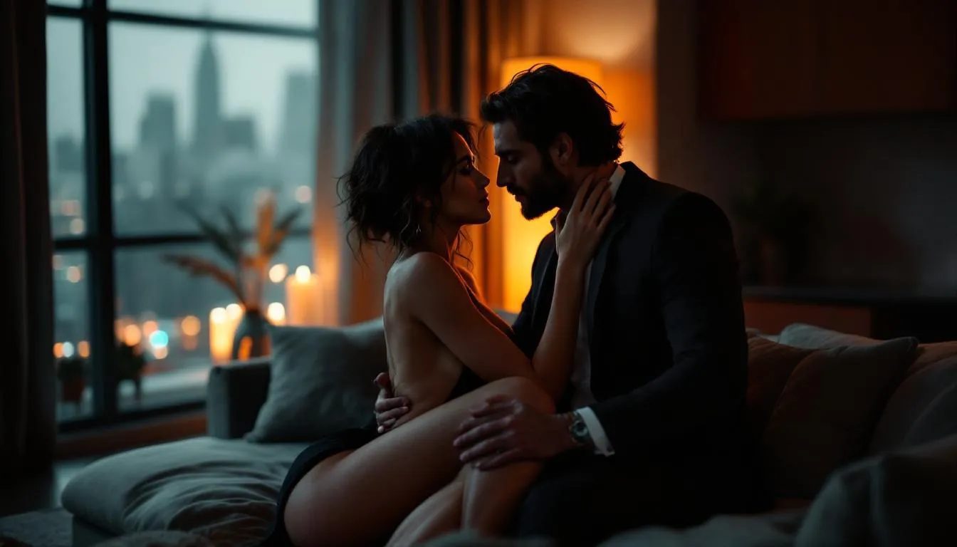 In this playful scene, a couple engages in brat dynamics within their daily life, showcasing bratty behavior and the interaction between a bratty submissive and their brat tamer. The dominant partner uses simple commands and eye contact to reinforce their relationship dynamic, fostering an atmosphere of fun and consensual play.
