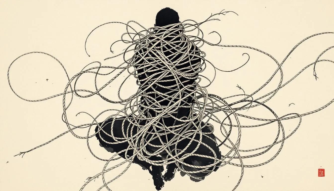 Demonstration of advanced shibari techniques.