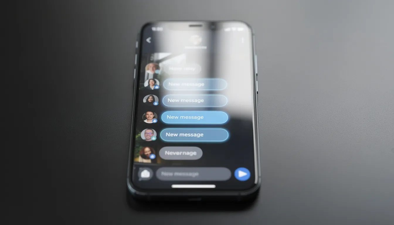 The image shows a smartphone screen displaying several message notification bubbles, suggesting a lively conversation filled with flirty and suggestive content. The notifications hint at playful exchanges, possibly involving themes of dirty talk and intimate relationships.